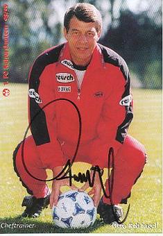 Otto Rehhagel    FC Kaiserslautern Fußball Autogrammkarte original signiert 