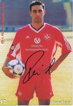 Marco Reich    FC Kaiserslautern Fußball Autogrammkarte original signiert 