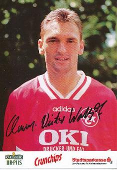 Claus Dieter Wollitz  FC Kaiserslautern Fußball Autogrammkarte original signiert 