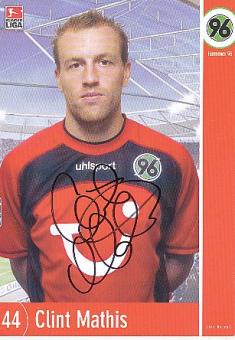 Clint Mathis   Hannover 96  Fußball Autogrammkarte original signiert 