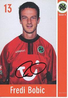 Fredi Bobic   Hannover 96  Fußball Autogrammkarte original signiert 