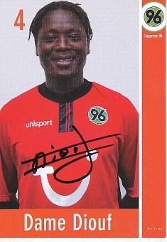 Dame Diouf   Hannover 96  Fußball Autogrammkarte original signiert 