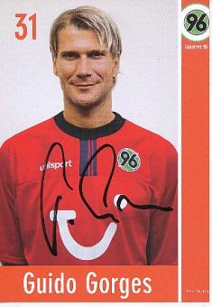Guido Gorges  Hannover 96  Fußball Autogrammkarte original signiert 
