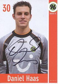 Daniel Haas  Hannover 96  Fußball Autogrammkarte original signiert 
