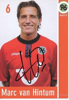 Marc van Hintum  Hannover 96  Fußball Autogrammkarte original signiert 
