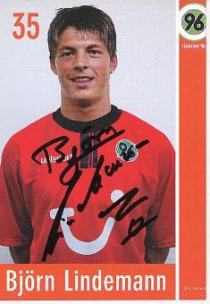 Björn Lindemann  Hannover 96  Fußball Autogrammkarte original signiert 