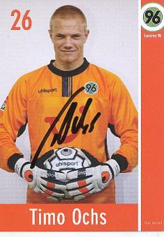 Timo Ochs  Hannover 96  Fußball Autogrammkarte original signiert 