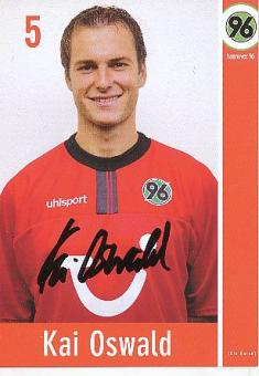 Kai Oswald  Hannover 96  Fußball Autogrammkarte original signiert 