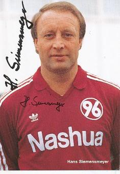 Hans Siemensmeyer  Hannover 96  Fußball Autogrammkarte original signiert 