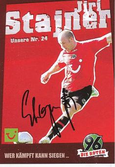 Jiri Stajner  Hannover 96  Fußball Autogrammkarte original signiert 