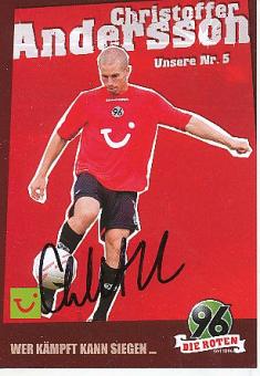 Christofer Andersson  Hannover 96  Fußball Autogrammkarte original signiert 