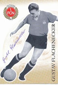 Gustav Flachenecker † 2021  FC Nürnberg  Fußball Autogrammkarte original signiert 