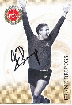 Franz Brungs  FC Nürnberg  Fußball Autogrammkarte original signiert 