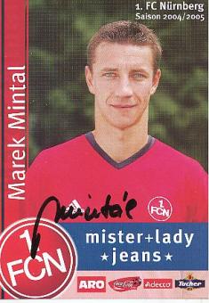 Marek Mintal  FC Nürnberg  Fußball Autogrammkarte original signiert 