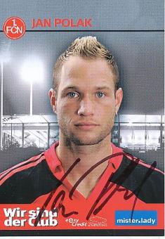 Jan Polak  FC Nürnberg  Fußball Autogrammkarte original signiert 