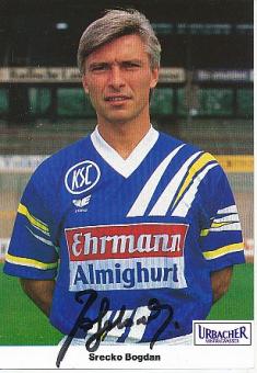 Srecko Bogdan   Karlsruher SC   Fußball Autogrammkarte original signiert 