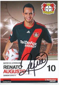 Renato Augusto  Bayer 04 Leverkusen  Fußball Autogrammkarte original signiert 