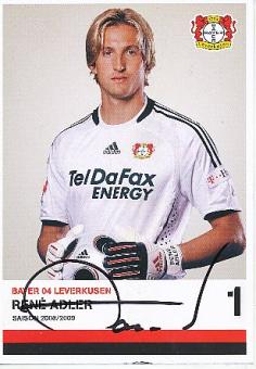 Rene Adler   Bayer 04 Leverkusen  Fußball Autogrammkarte original signiert 