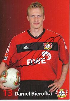 Daniel Bierofka   Bayer 04 Leverkusen  Fußball Autogrammkarte original signiert 