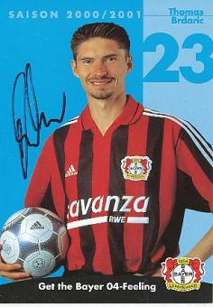Thomas Brdaric   Bayer 04 Leverkusen  Fußball Autogrammkarte original signiert 