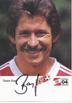 Dieter Bast   Bayer 04 Leverkusen  Fußball Autogrammkarte original signiert 