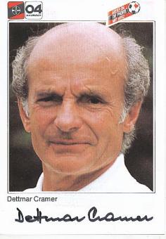 Dettmar Cramer † 2015   Bayer 04 Leverkusen  Fußball Autogrammkarte original signiert 