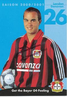 Landon Donovan      Bayer 04 Leverkusen  Fußball Autogrammkarte original signiert 