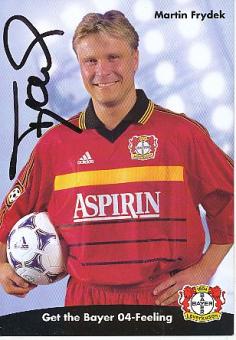 Martin Frydek    Bayer 04 Leverkusen  Fußball Autogrammkarte original signiert 