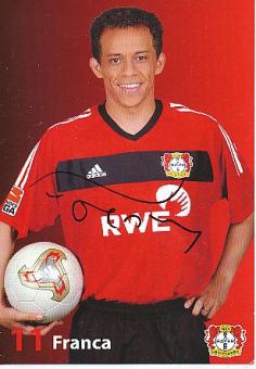 Franca    Bayer 04 Leverkusen  Fußball Autogrammkarte original signiert 