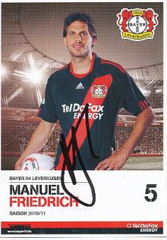 Manuel Friedrich   Bayer 04 Leverkusen  Fußball Autogrammkarte original signiert 