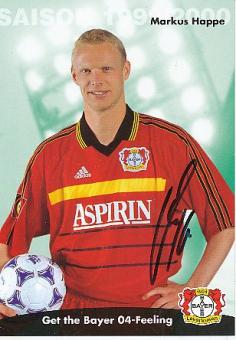Markus Happe   Bayer 04 Leverkusen  Fußball Autogrammkarte original signiert 