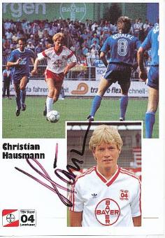Christian Hausmann    Bayer 04 Leverkusen  Fußball Autogrammkarte original signiert 