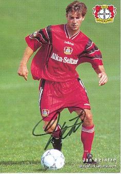 Jan Heintze   Bayer 04 Leverkusen  Fußball Autogrammkarte original signiert 