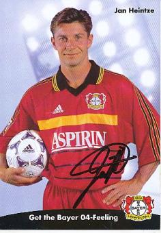 Jan Heintze   Bayer 04 Leverkusen  Fußball Autogrammkarte original signiert 