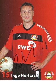 Ingo Hertzsch   Bayer 04 Leverkusen  Fußball Autogrammkarte original signiert 