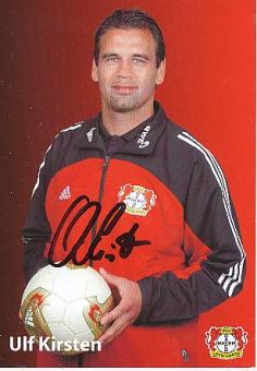 Ulf Kirsten   Bayer 04 Leverkusen  Fußball Autogrammkarte original signiert 