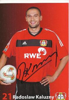 Radoslaw Kaluzny   Bayer 04 Leverkusen  Fußball Autogrammkarte original signiert 