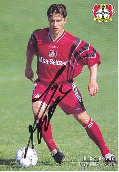 Niko Kovac   Bayer 04 Leverkusen  Fußball Autogrammkarte original signiert 