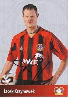 Jacek Krzynowek  Bayer 04 Leverkusen  Fußball Autogrammkarte original signiert 