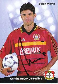 Zoran Mamic  Bayer 04 Leverkusen  Fußball Autogrammkarte original signiert 