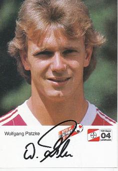 Wolfgang Patzke  Bayer 04 Leverkusen  Fußball Autogrammkarte original signiert 