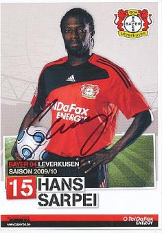 Hans Sarpei    Bayer 04 Leverkusen  Fußball Autogrammkarte original signiert 