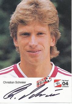 Christian Schreier    Bayer 04 Leverkusen  Fußball Autogrammkarte original signiert 