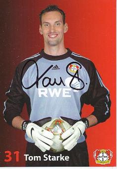 Tom Starke    Bayer 04 Leverkusen  Fußball Autogrammkarte original signiert 