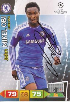 John Mikel Obi   FC Chelsea London  Panini CL Adrenalyn 2011/2012 Card- 10471 