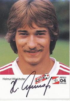 Helmut Winklhofer  Bayer 04 Leverkusen  Fußball Autogrammkarte original signiert 
