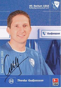 Thordur Gudjonsson   VFL Bochum  Fußball Autogrammkarte original signiert 