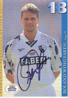Roland Wohlfarth  VFL Bochum  Fußball Autogrammkarte original signiert 
