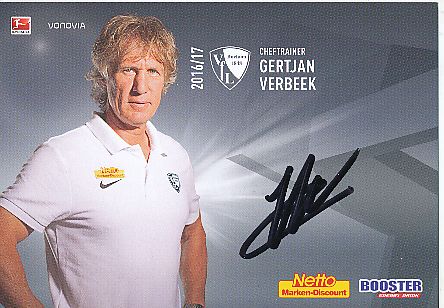 Gertjan Verbeek  VFL Bochum  Fußball Autogrammkarte original signiert 