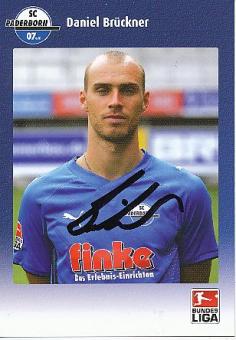 Daniel Brückner  SC Paderborn  Fußball Autogrammkarte original signiert 